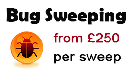 Bug Sweeping Cost in Halesowen
